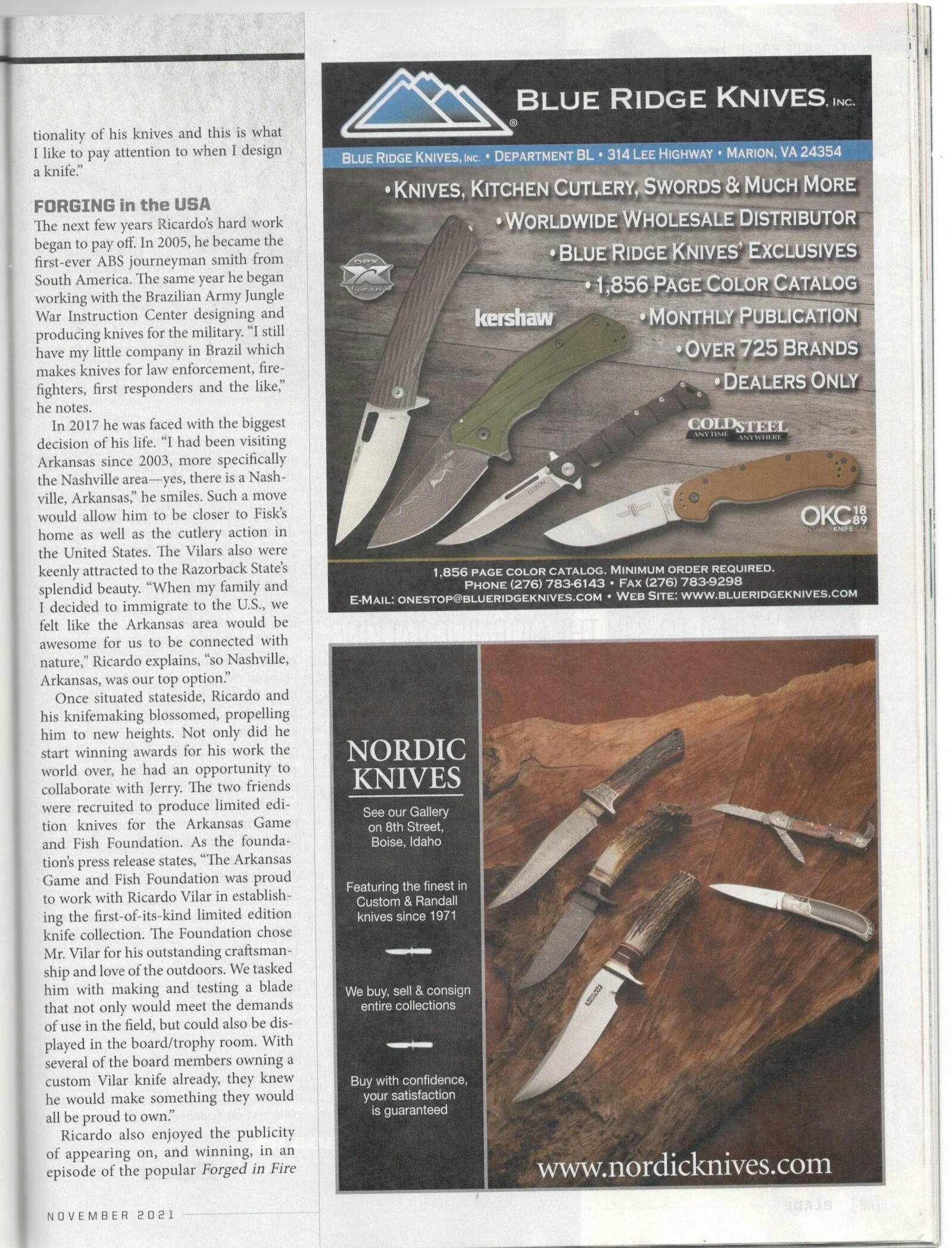 Blade Magazine Feature